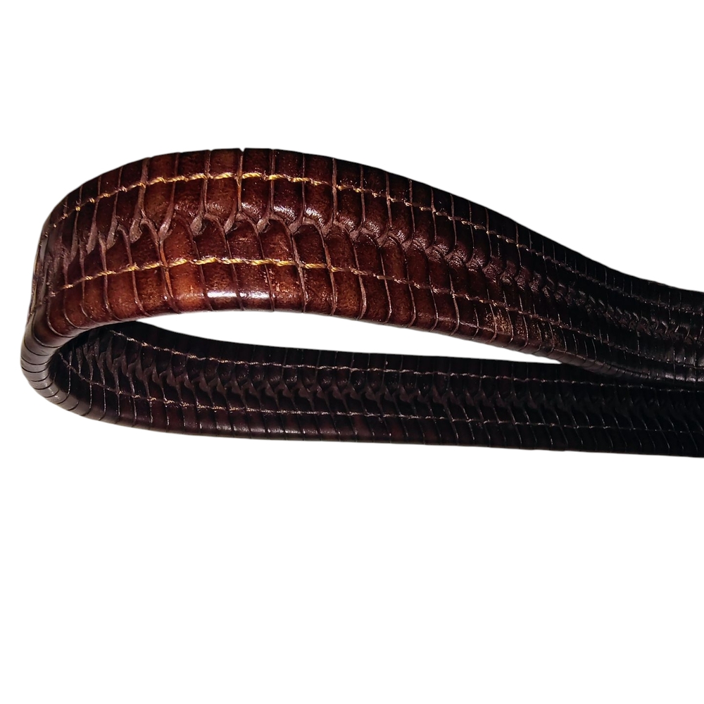 Daniel Cremieux Woven Leather Belt Men's size 34 - Picture 6 of 12